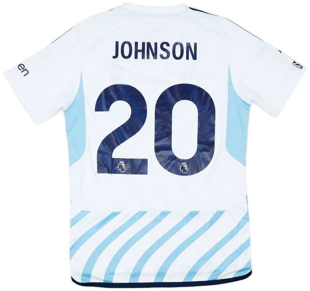 2023-24 Nottingham Forest Match Issue Away Shirt Johnson #20