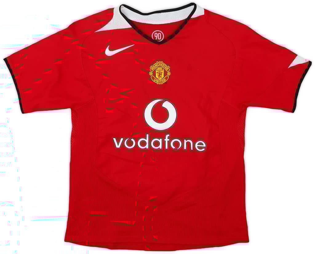 2004-06 Manchester United Home Shirt - 7/10 - (S.Boys)
