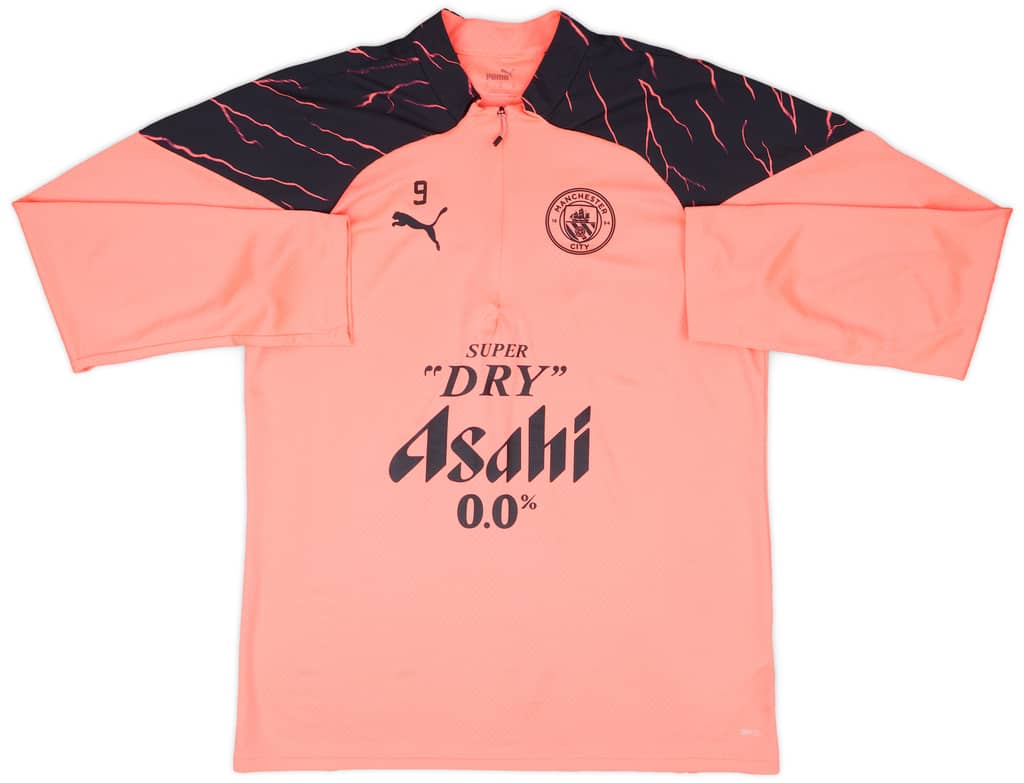 2023-24 Manchester City Player Issue 1/4 Zip Training Top #9 (Haaland) - As New - (XL)