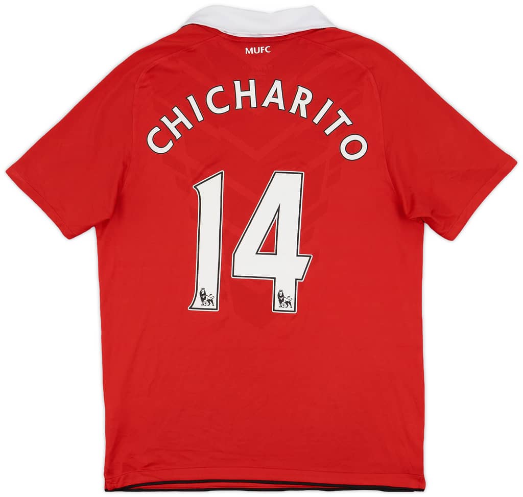 2010-11 Manchester United Home Shirt Chicharito #14