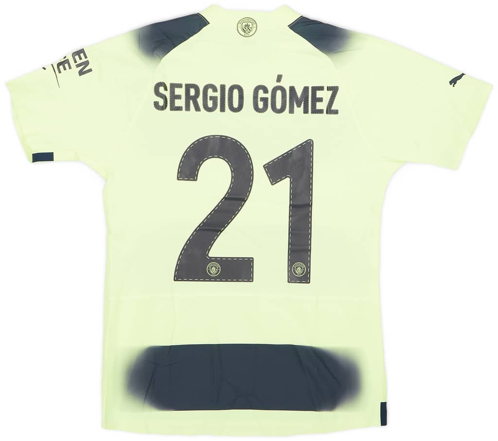 2022-23 Manchester City Match Issue FA Cup Third Shirt Sergio Gomez #21