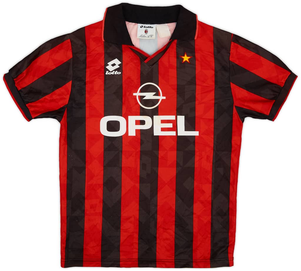 1994-95 AC Milan Home Shirt - 8/10 - (M)