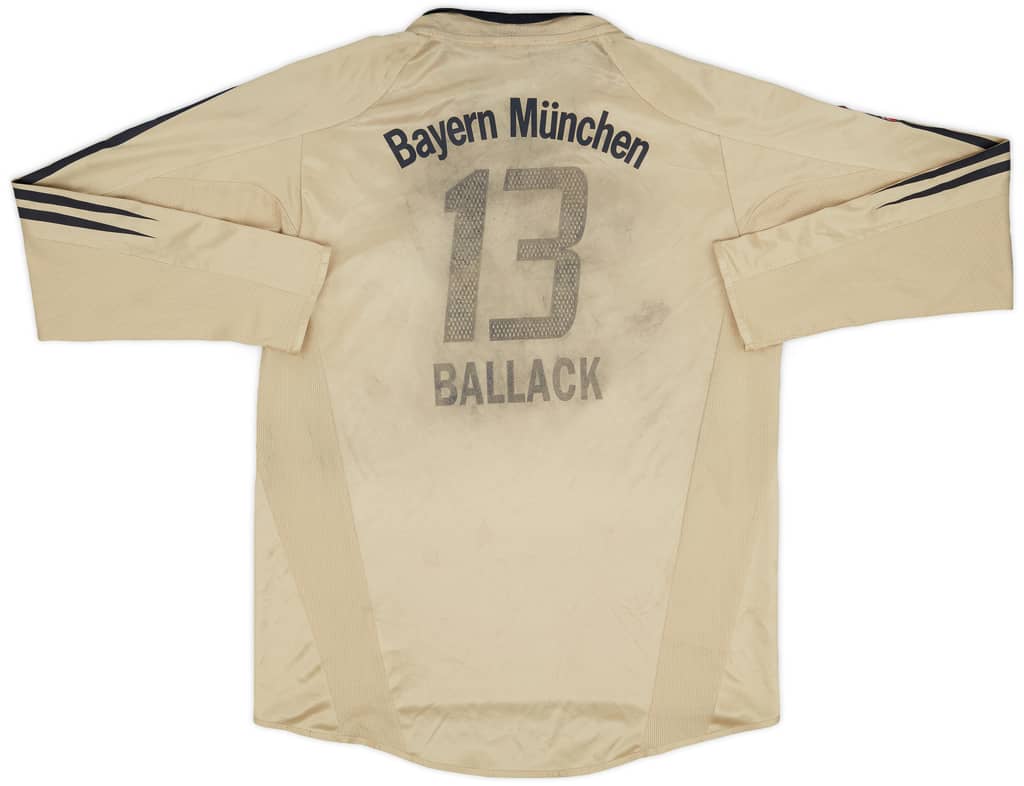 2004-06 Bayern Munich Away L/S Shirt Ballack #13 - 4/10 - (XL.Boys)