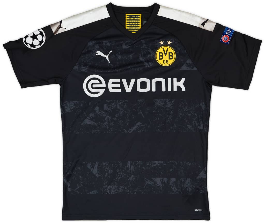 2019-20 Borussia Dortmund Player Issue Champions League Away Shirt Brandt #19 - 8/10 - (L)