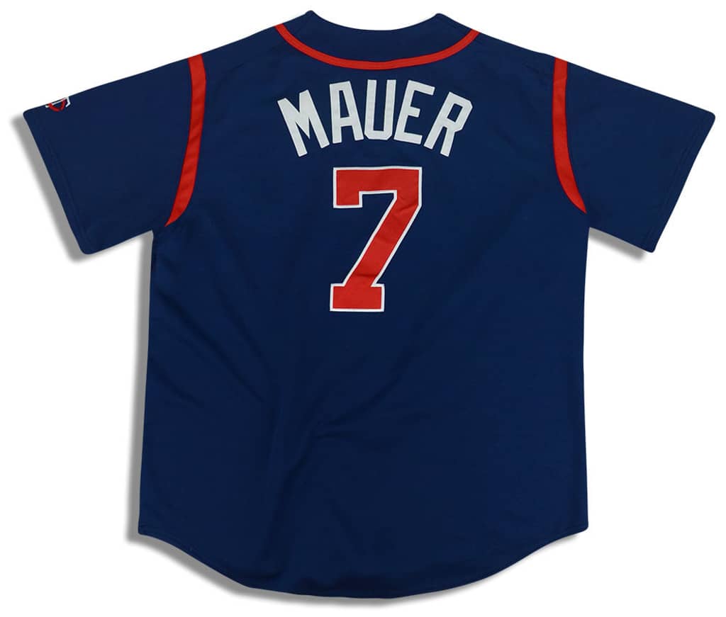 2004-09 Minnesota Twins Mauer #7 Majestic Jersey (Alternate) L