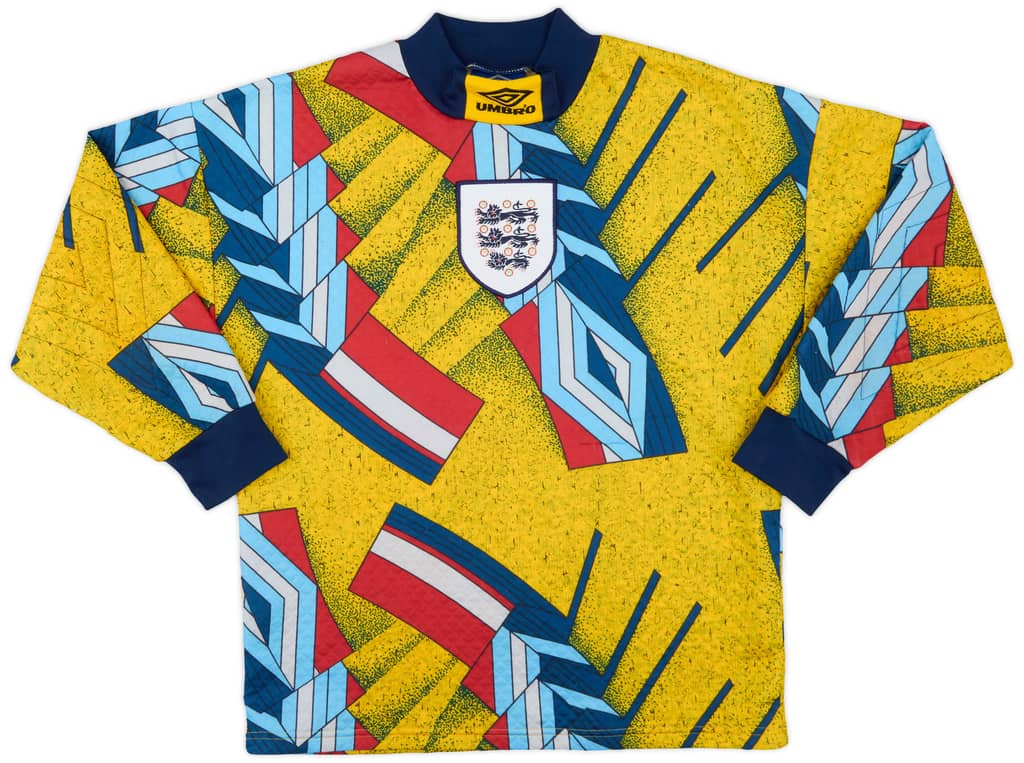 1993-95 England GK Shirt - 9/10 - (Y)