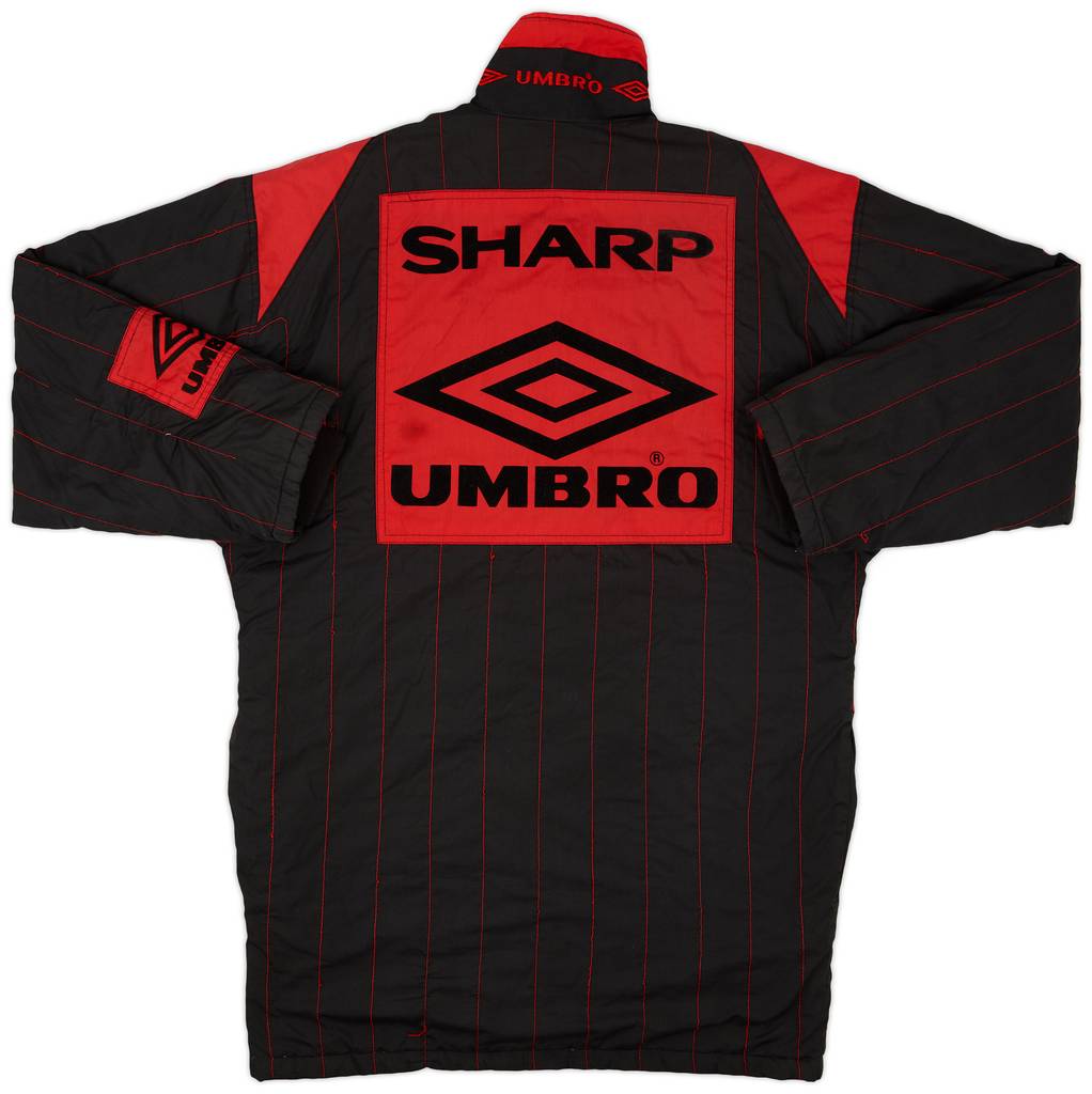 1992-93 Manchester United Umbro Padded Bench Coat - 8/10 - (XS)