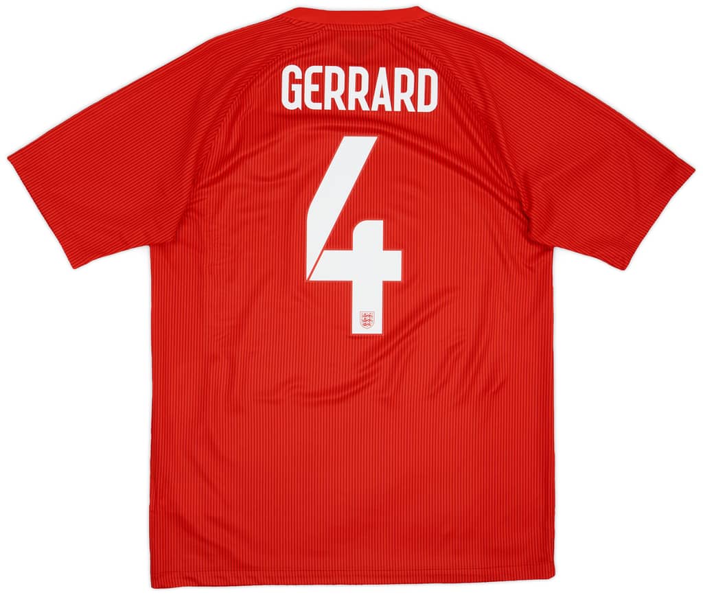 2014-15 England Away Shirt Gerrard #4 - 8/10 - (M)