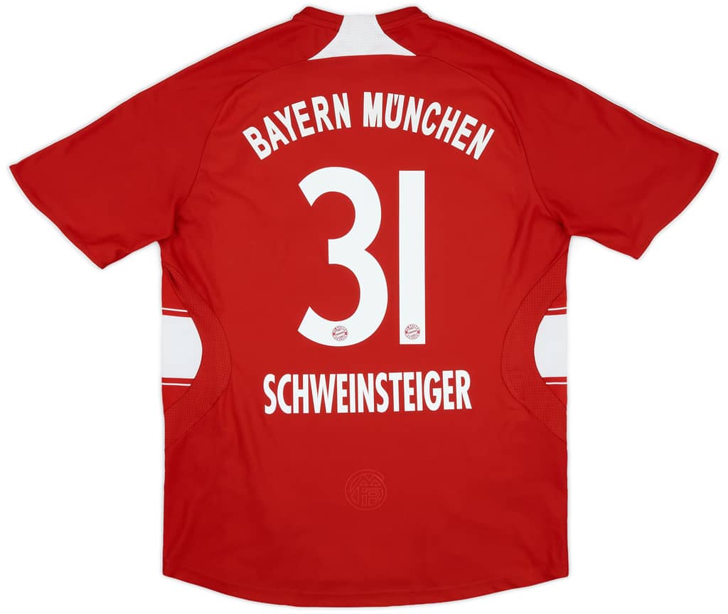 2007-08 Bayern Munich Home Shirt Schweinsteiger #31