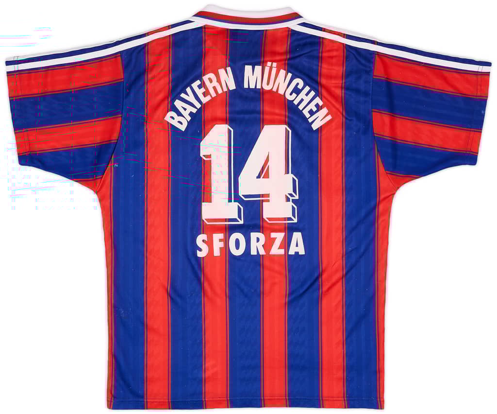 1995-97 Bayern Munich Home Shirt Sforza #14 - 8/10 - (M)