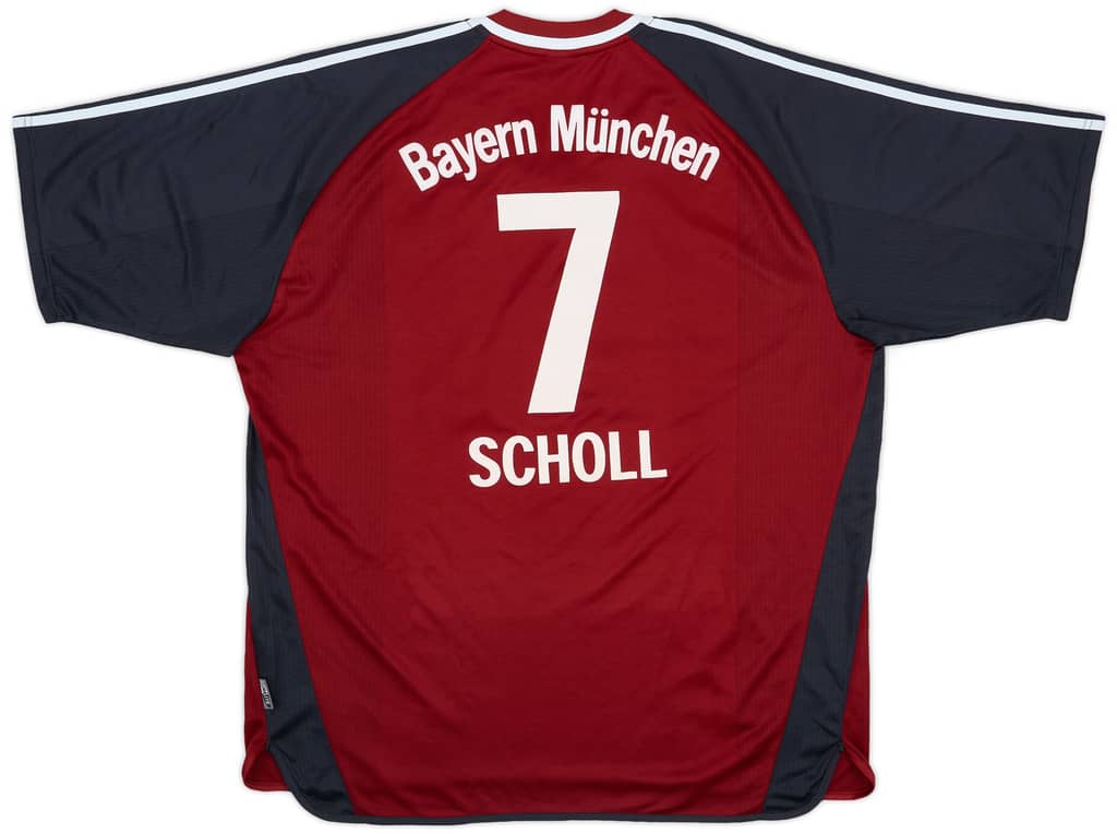 2001-02 Bayern Munich Home Shirt Scholl #7 - 5/10 - (XXL)