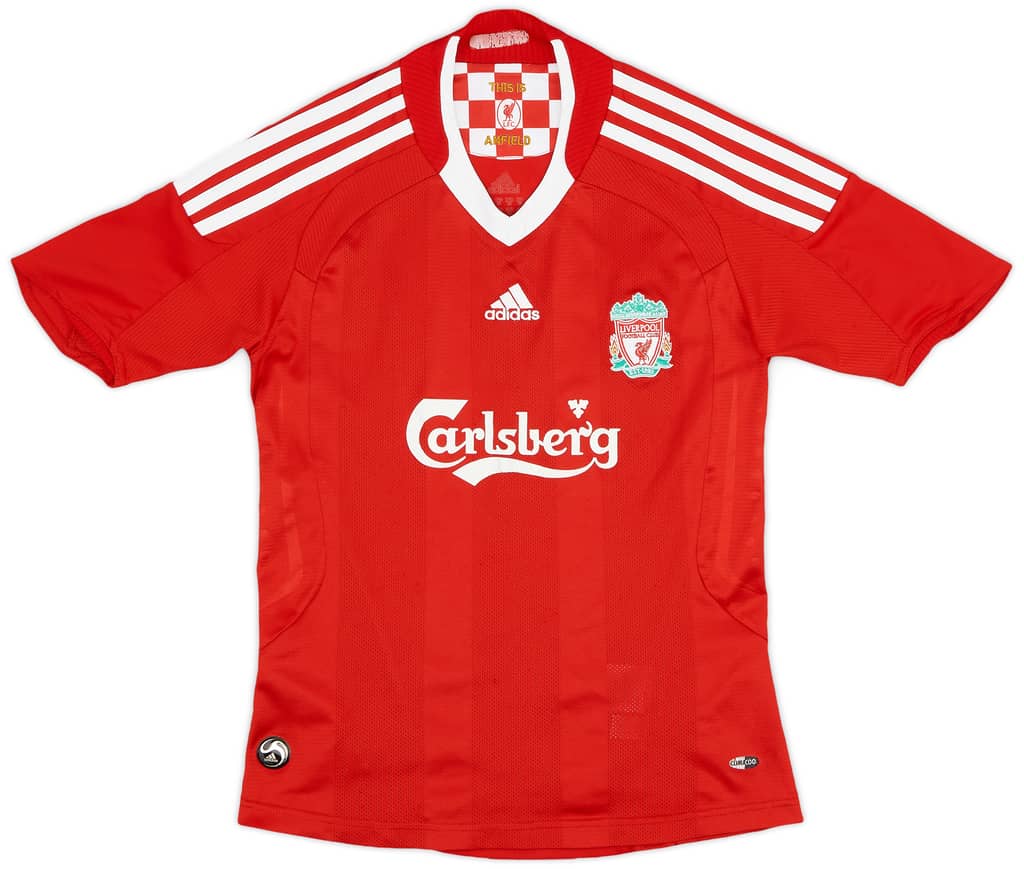 2008-10 Liverpool Home Shirt - 7/10 - (XS.Boys)