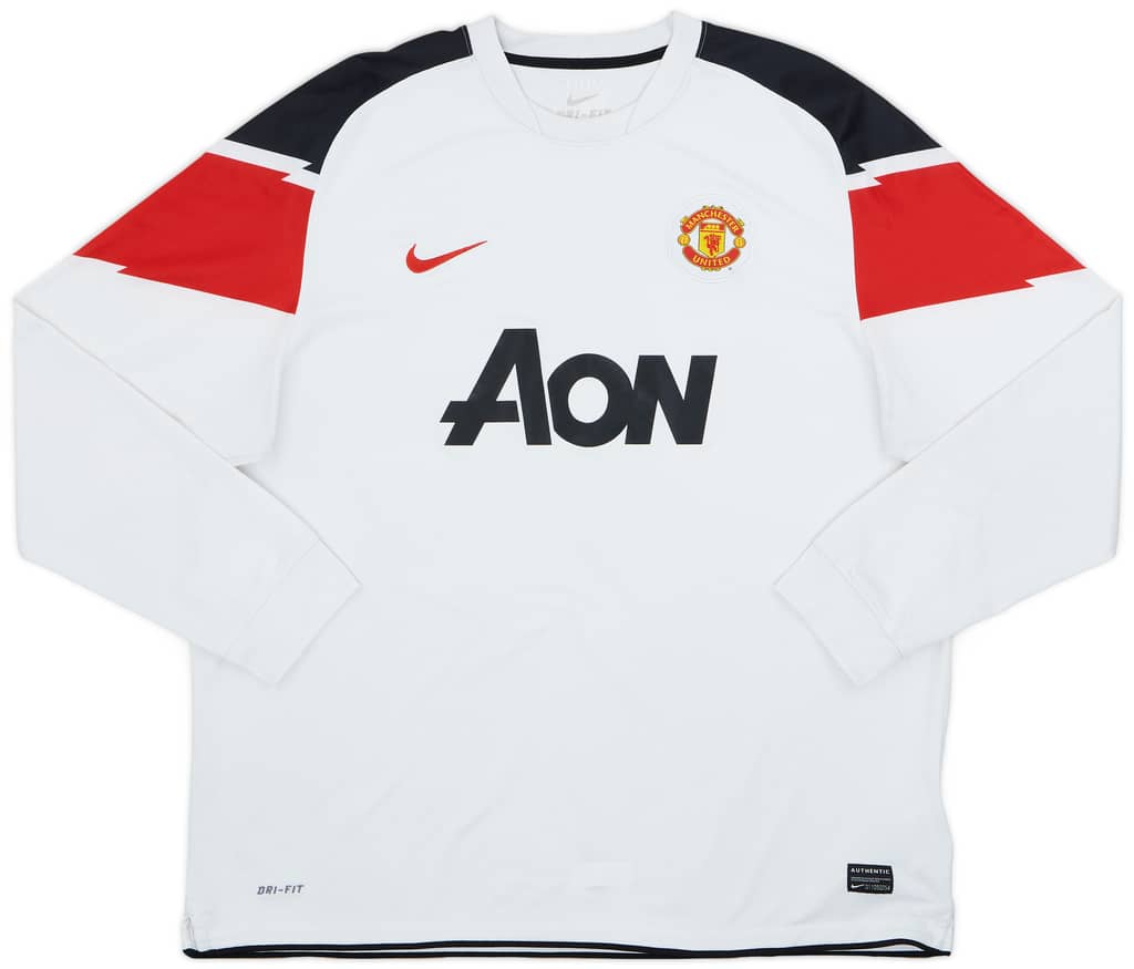 2010-12 Manchester United Away L/S Shirt Berbatov #9 - 8/10 - (XXL)
