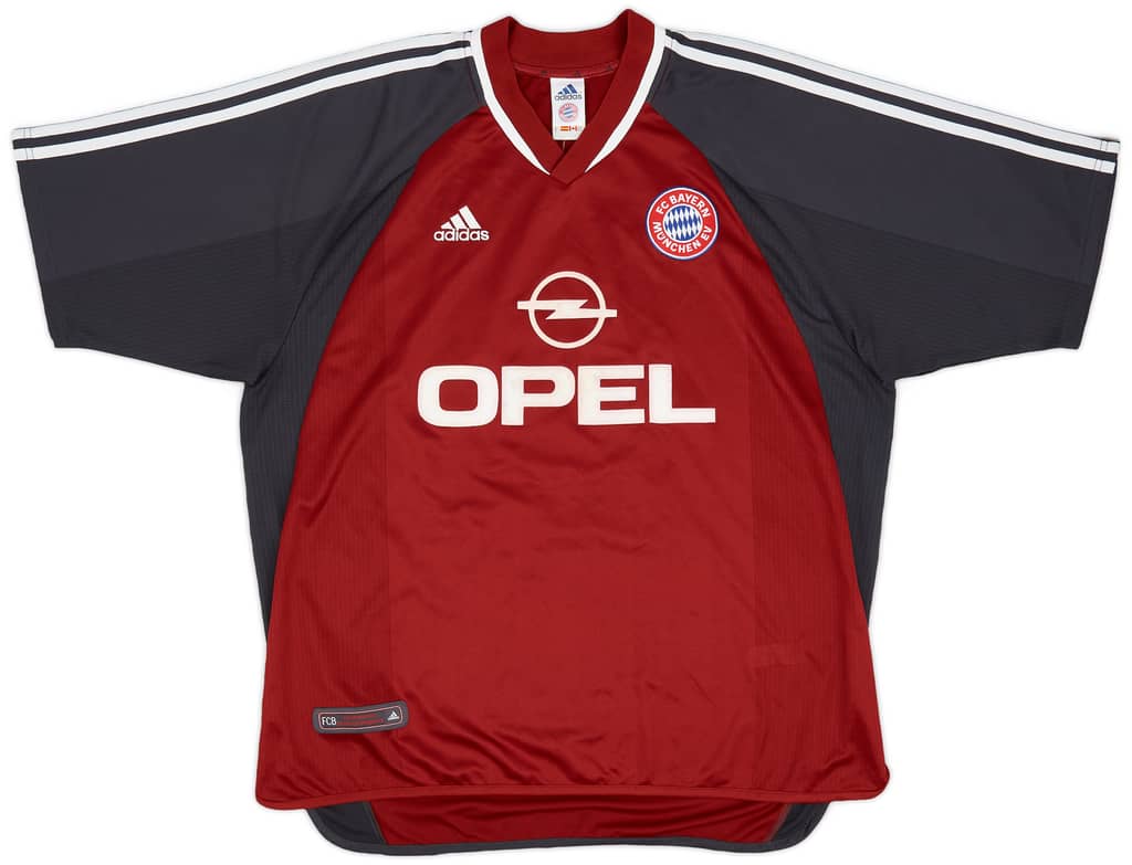 2001-02 Bayern Munich Home Shirt Elber #9 - 8/10 - (XL)