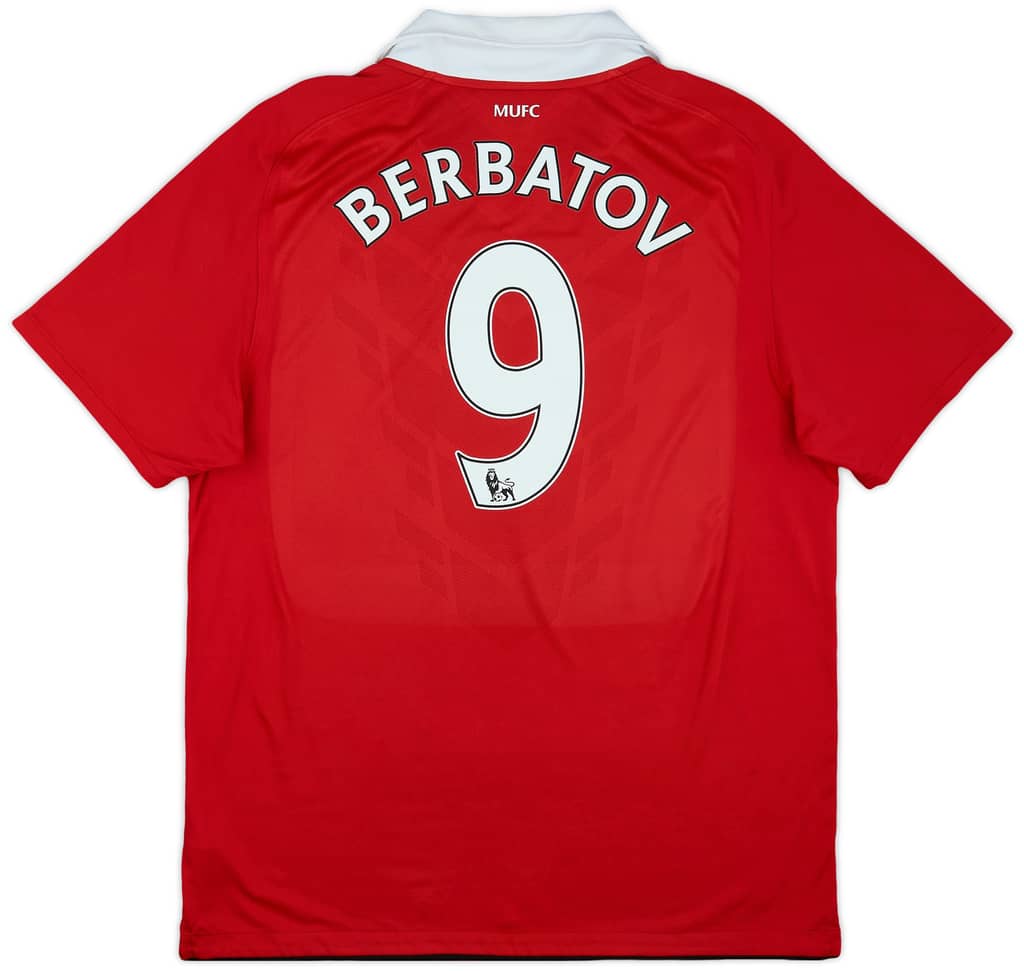 2010-11 Manchester United Home Shirt Berbatov #9 - 8/10 - (S)