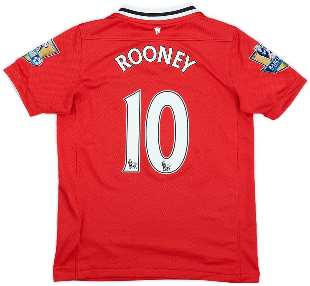 2011-12 Manchester United Home Shirt Rooney #10 - 6/10 - (S.Boys)
