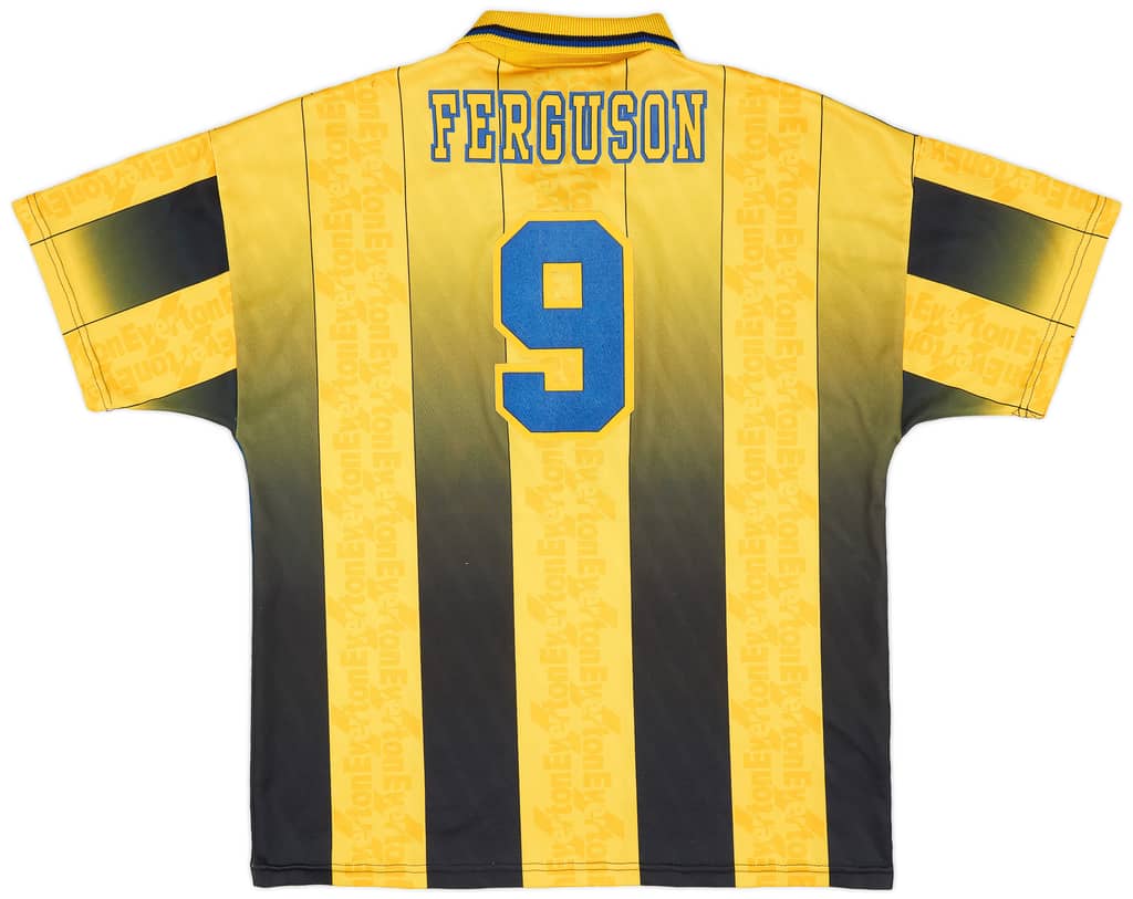 1996-98 Everton Away Shirt Ferguson #9 - 9/10 - (L)