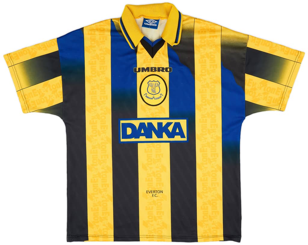 1996-98 Everton Away Shirt Ferguson #9 - 9/10 - (L)