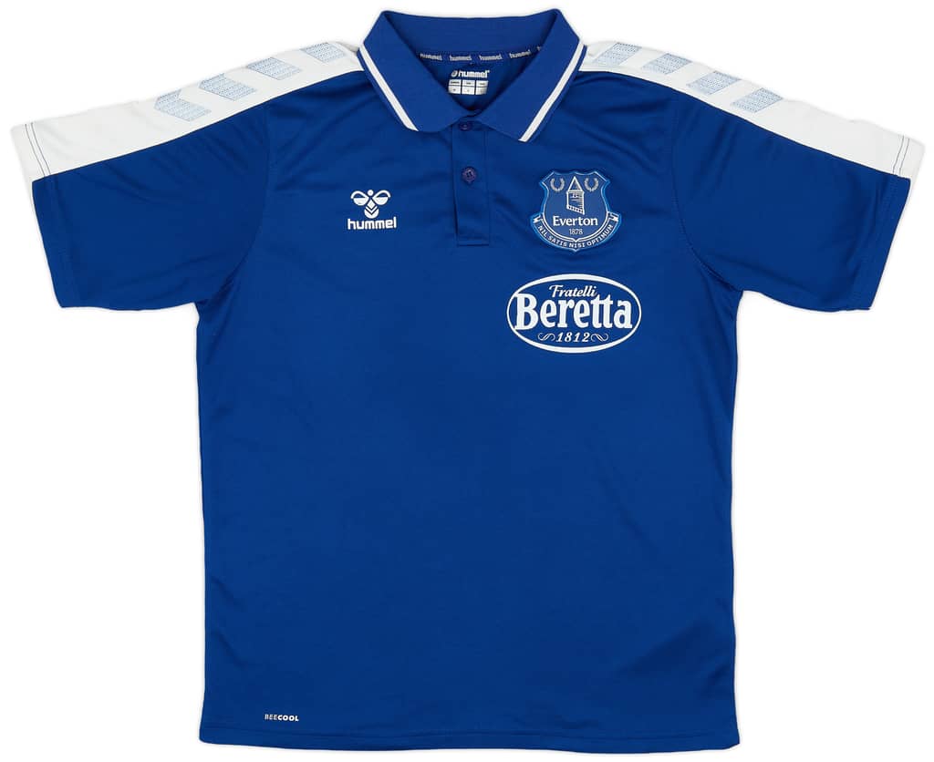 2021-22 Everton Hummel Polo Shirt - 8/10 - (M)