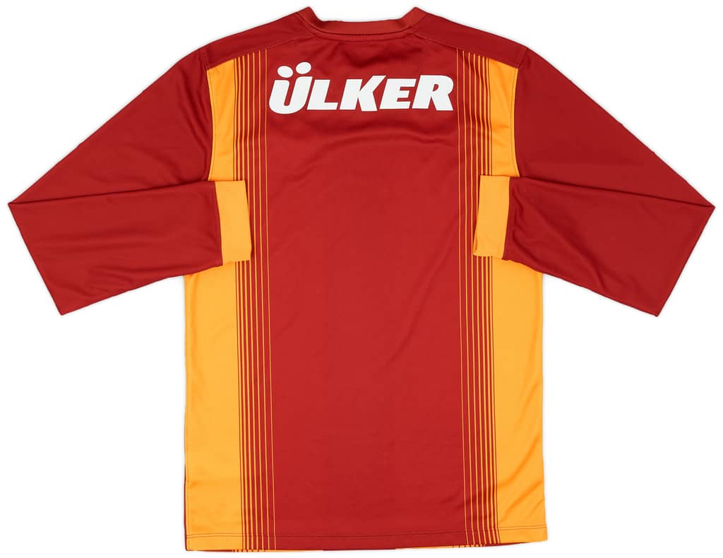 2014-15 Galatasaray Home L/S Shirt - 9/10 - (S)