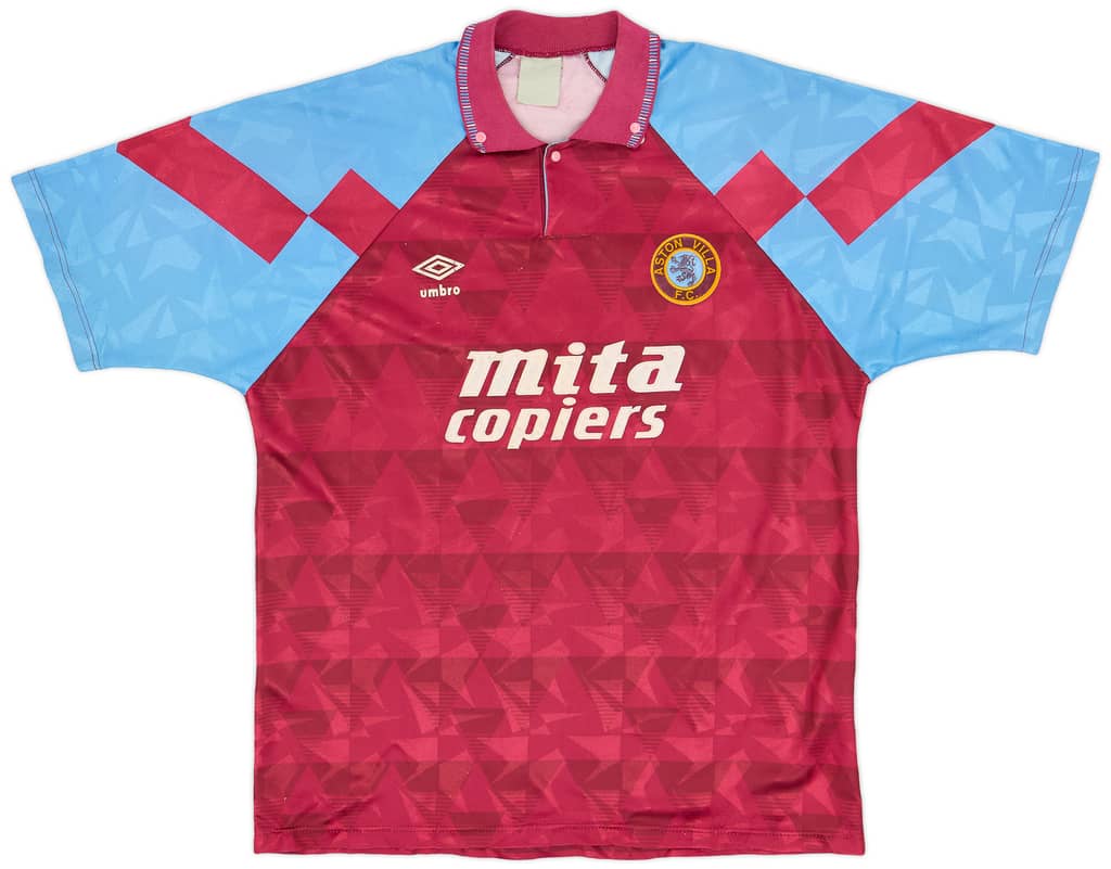 1990-92 Aston Villa Home Shirt - 8/10 - (XL)