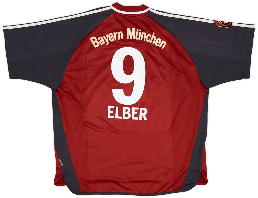 2001-02 Bayern Munich Home Shirt Elber #9 - 8/10 - (XXL)