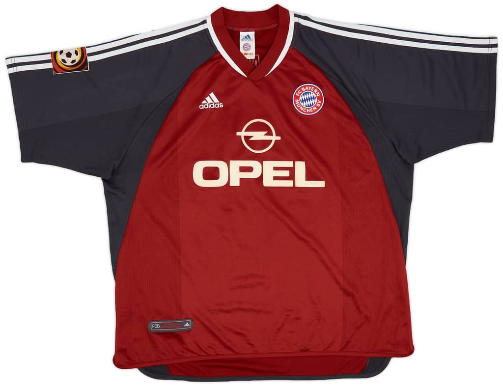 2001-02 Bayern Munich Home Shirt Elber #9 - 8/10 - (XXL)
