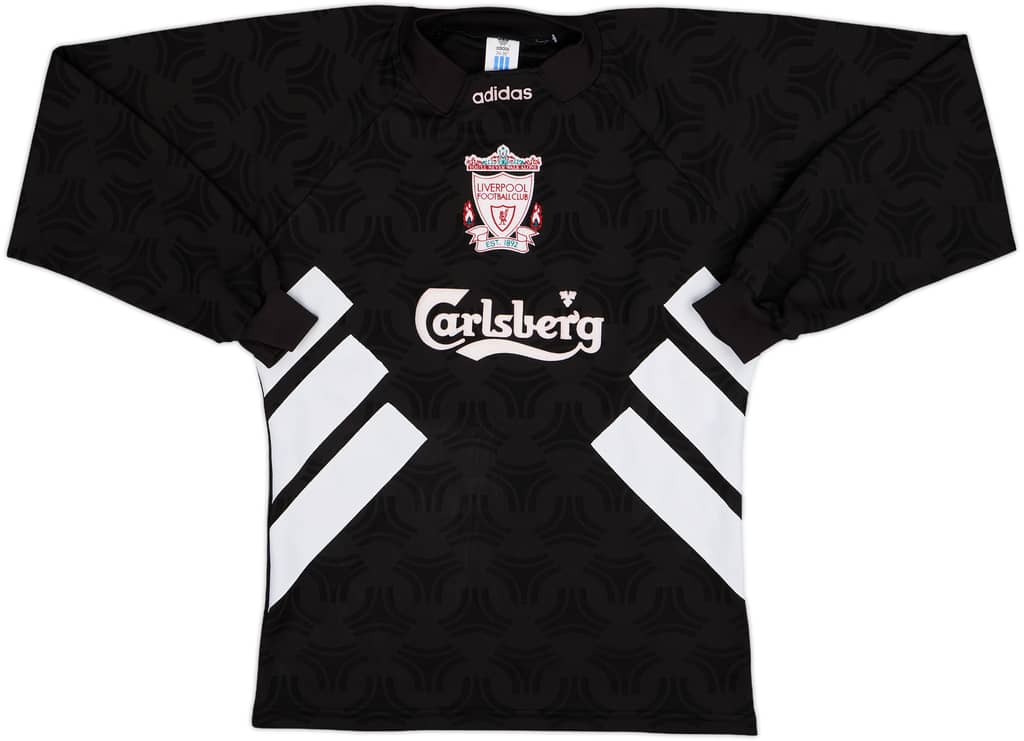 1993-95 Liverpool GK Shirt - 8/10 - (S)