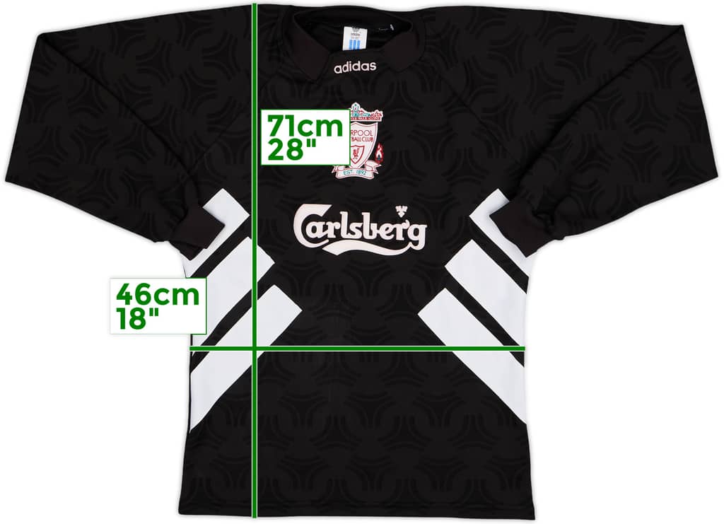 1993-95 Liverpool GK Shirt - 8/10 - (S)
