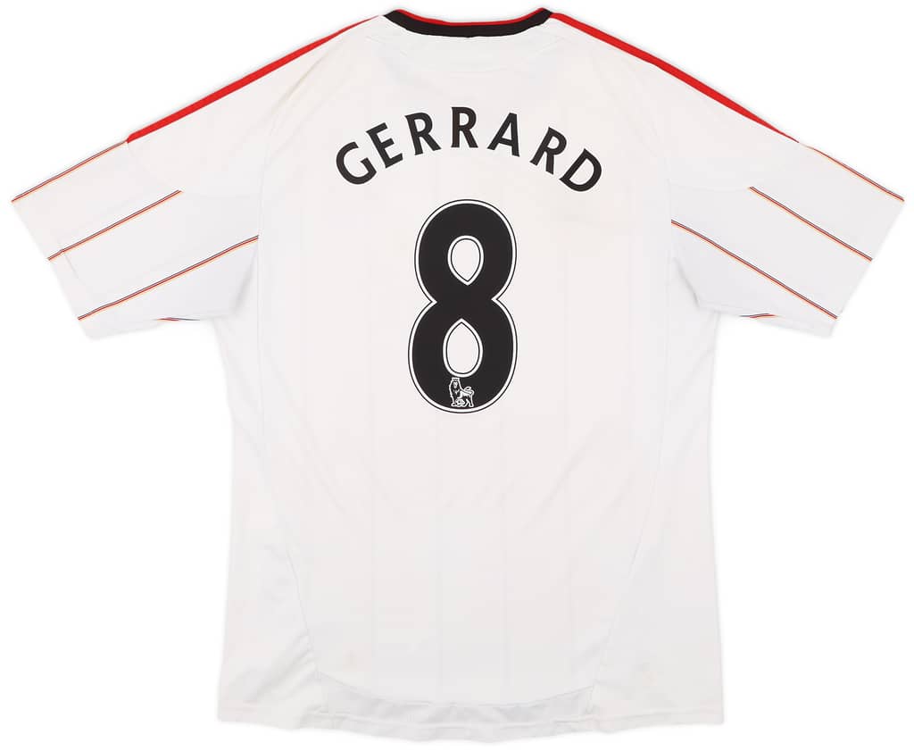2010-11 Liverpool Away Shirt Gerrard #8 - 5/10 - (L)