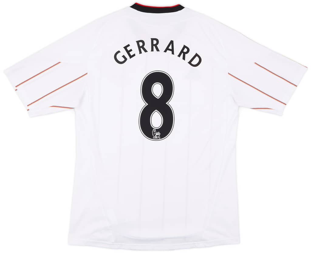 2010-11 Liverpool Away Shirt Gerrard #8 - 6/10 - (L)