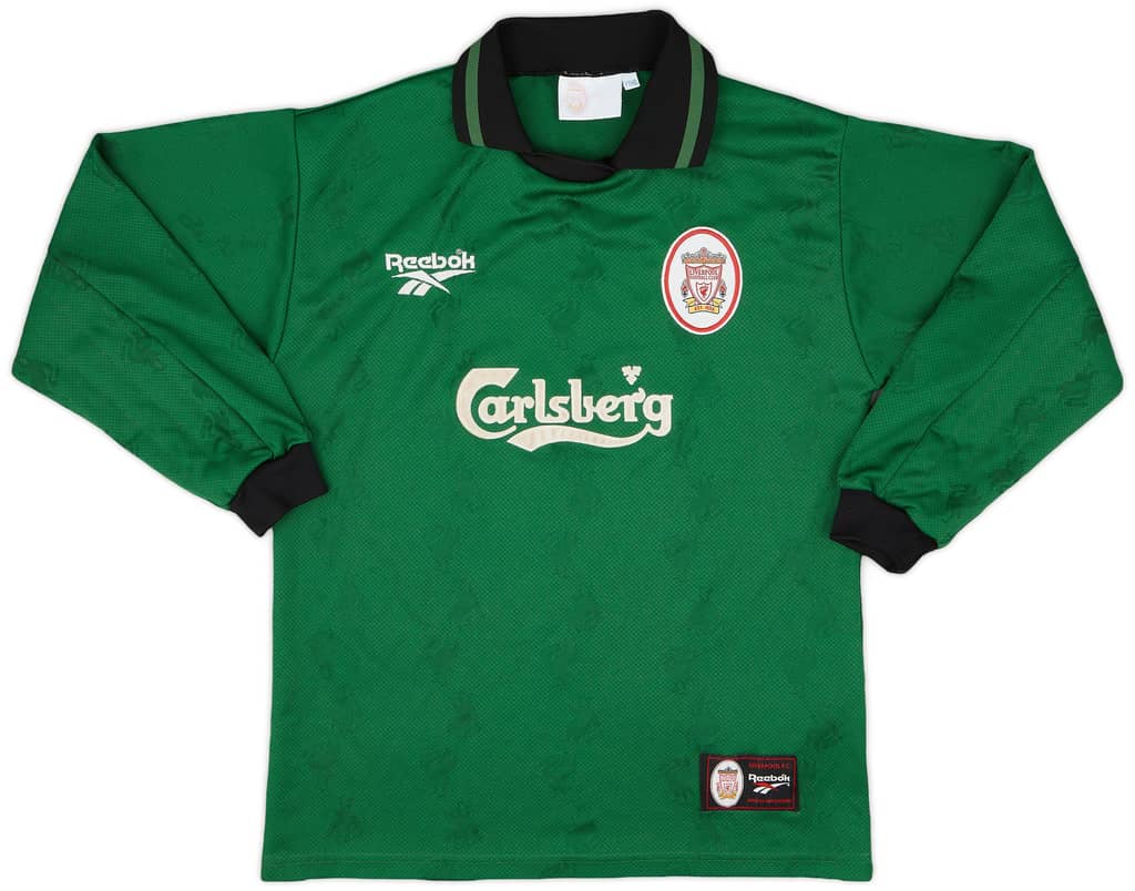 1996-97 Liverpool GK Shirt - 8/10 - (Y)