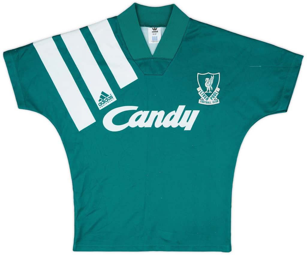 1991-92 Liverpool Away Shirt - 9/10 - (M.Boys)