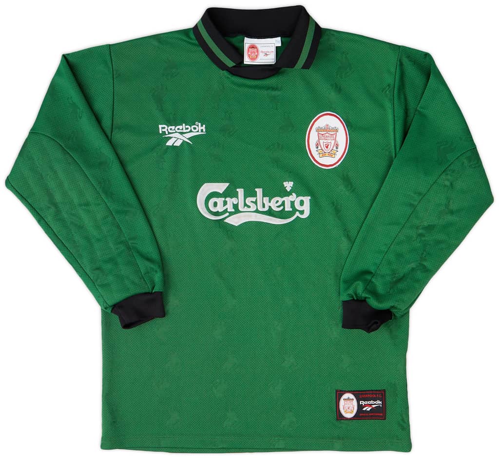 1996-97 Liverpool GK Shirt - 8/10 - (Y)