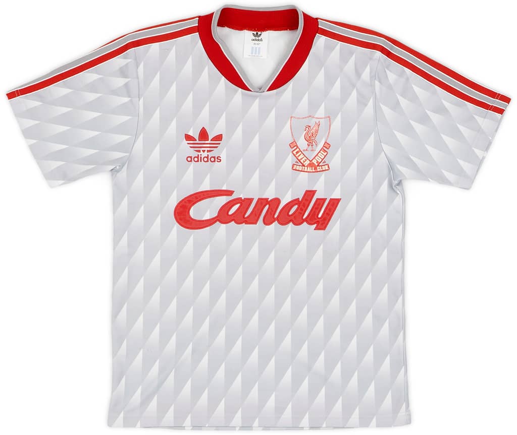 1989-91 Liverpool Away Shirt - 8/10 - (M.Boys)