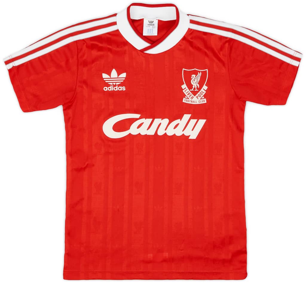 1988-89 Liverpool Home Shirt - 9/10 - (L.Boys)