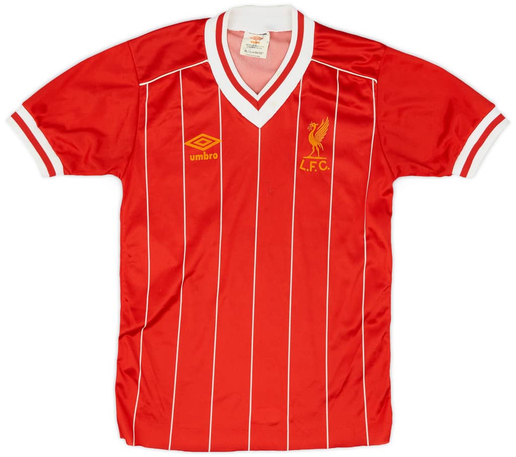 1982-85 Liverpool Home Shirt - 8/10 - (L.Boys)