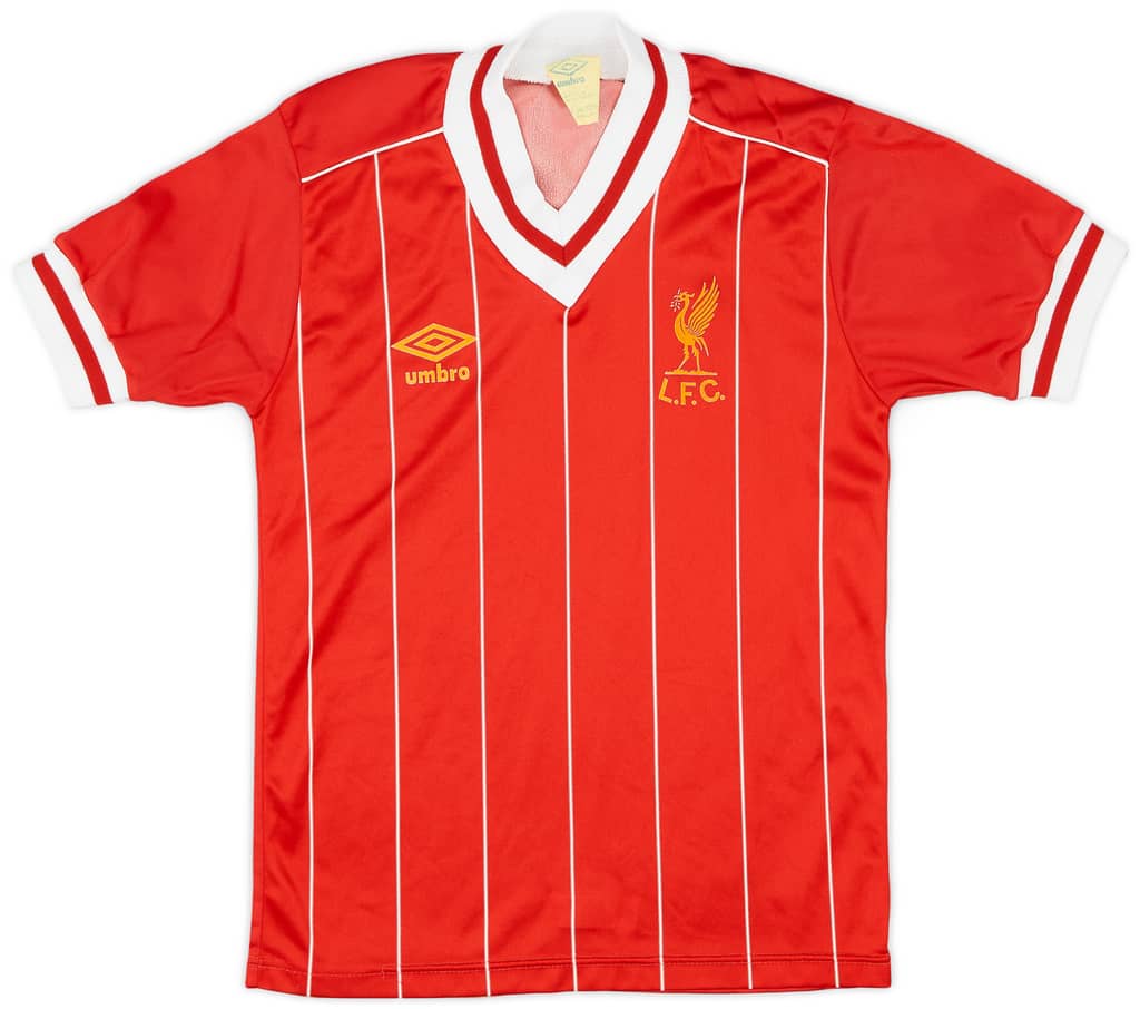 1982-85 Liverpool Home Shirt - 9/10 - (L.Boys)