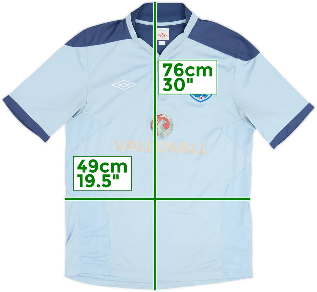 2010-11 Inglaterra Umbro Camiseta de Entrenamiento - 5/10 - (L)