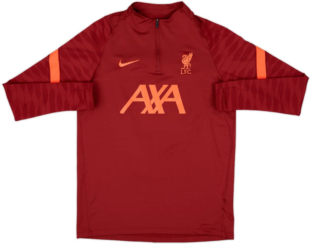 2021-22 Liverpool Nike 1/4 Zip Drill Top - 5/10 - (M)