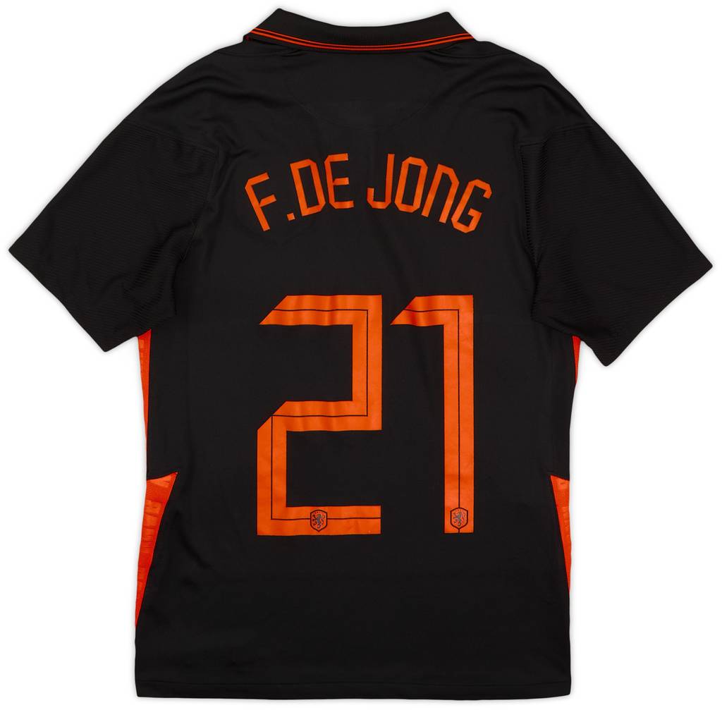 2020-22 Netherlands Away Shirt De Jong #21 - 9/10 - (S)