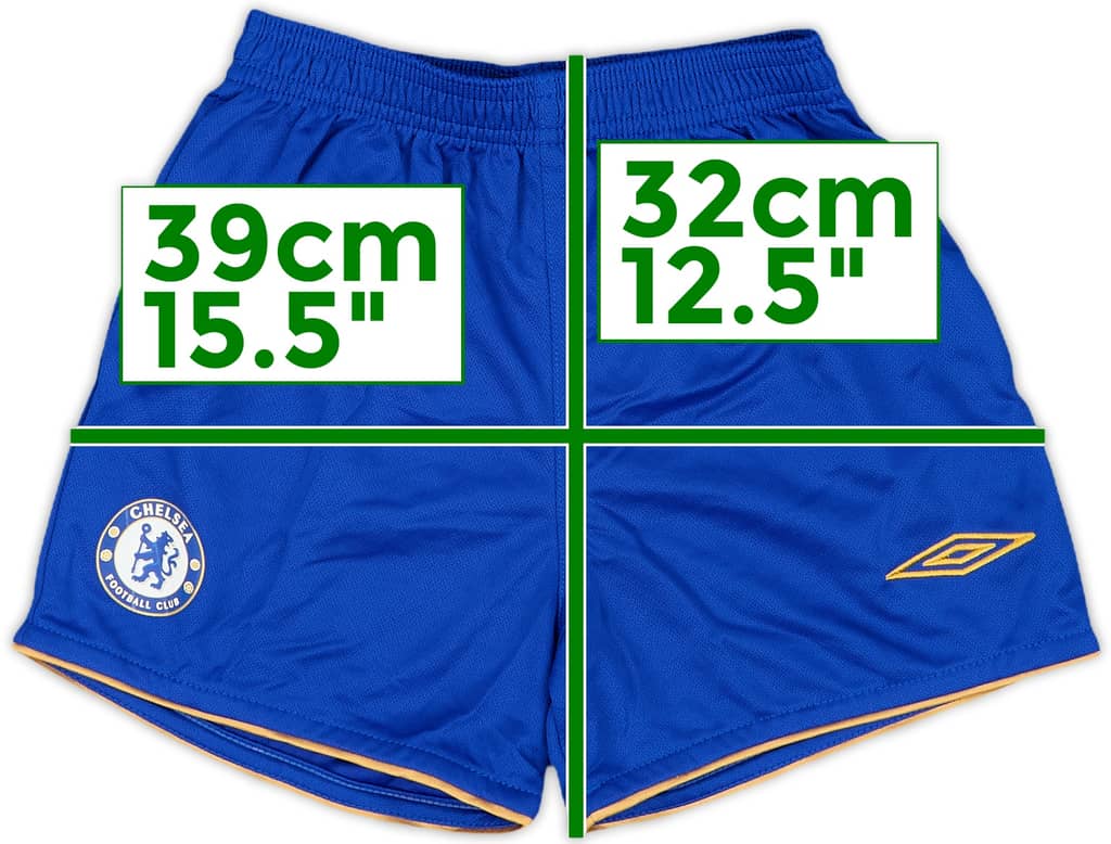2005-06 Chelsea Home Shorts - 8/10 - (6-7 Years)