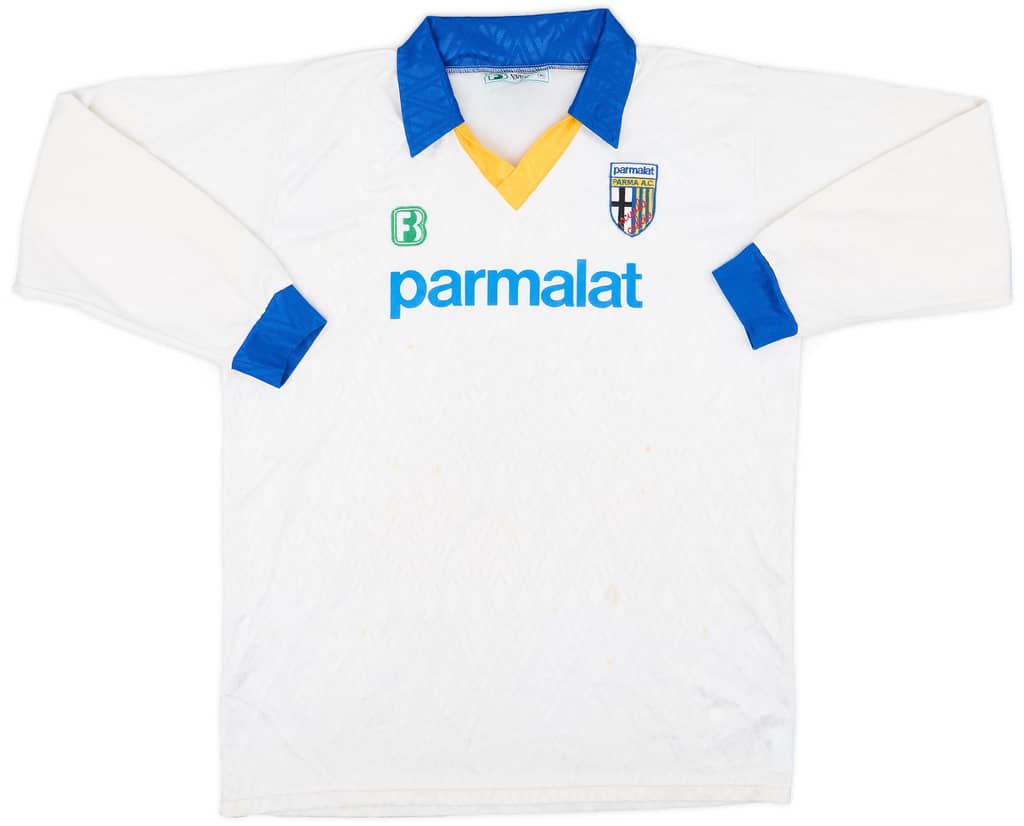1990-92 Parma Scuola Calcio Home L/S Shirt #9 - 6/10 - (XL)