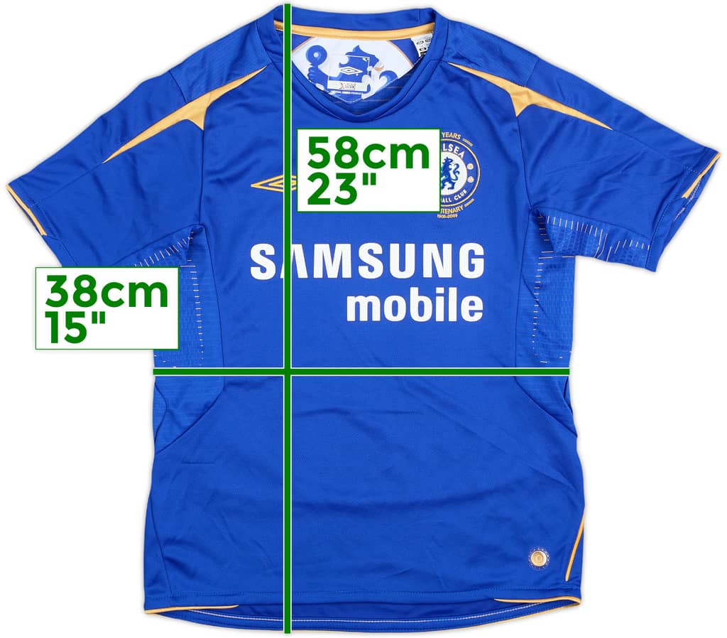 2005-06 Chelsea Centenary Home Shirt - 7/10 - (6-7 Years)