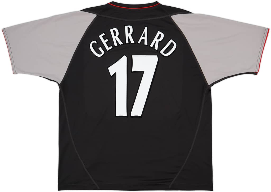 2002-04 Liverpool Away Shirt Gerrard #17 - 7/10 - (XL)