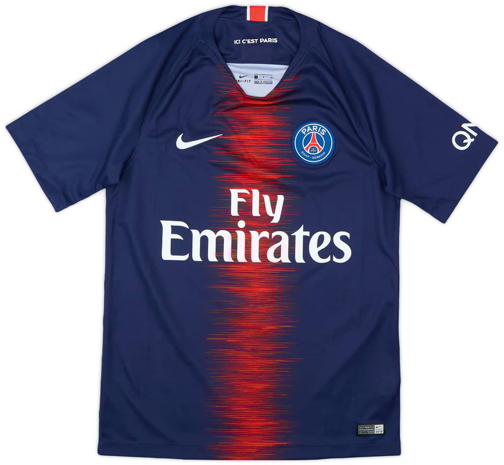 2018-19 Paris Saint-Germain Home Shirt Mbappe #7 - 9/10 - (S)