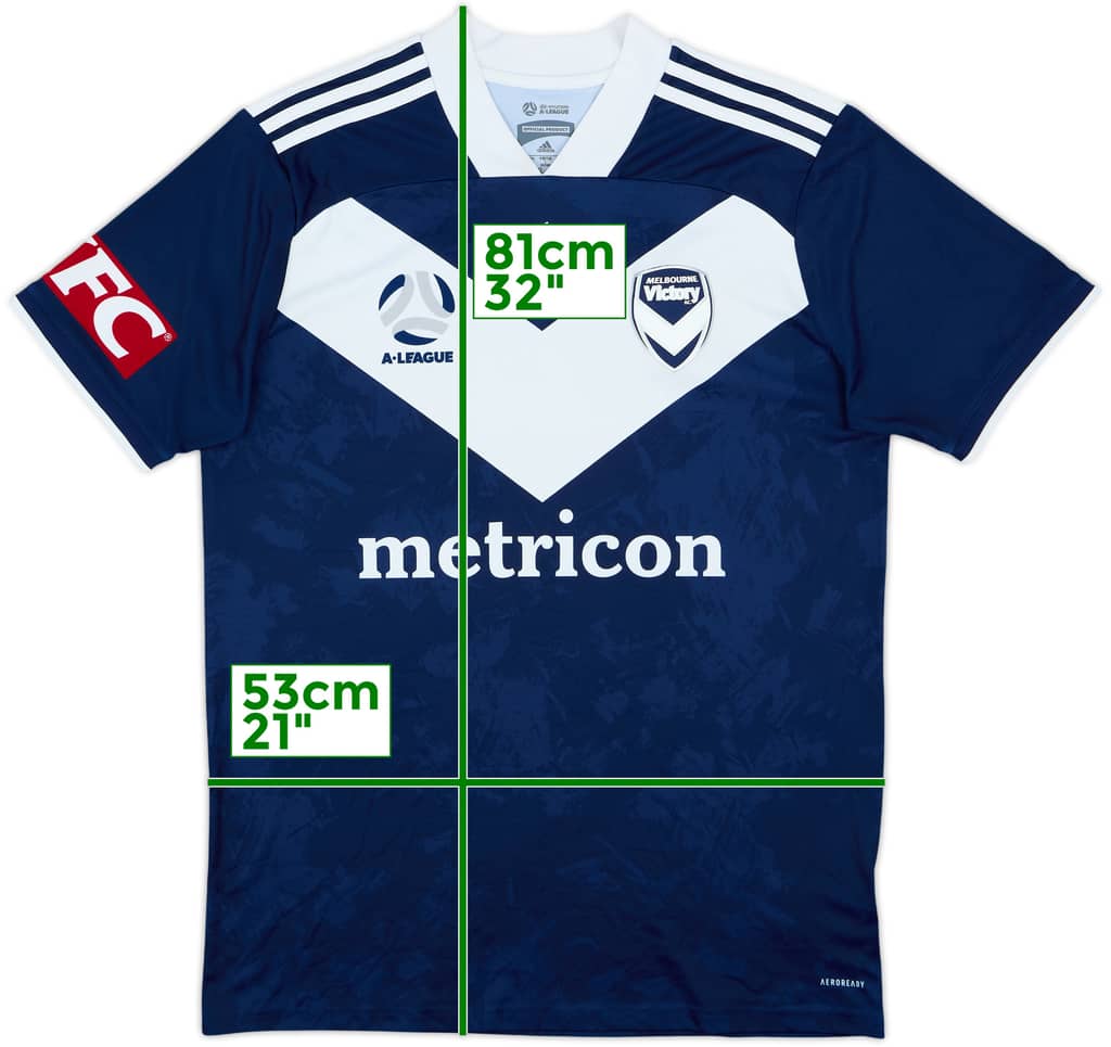 2020-21 Melbourne Victory Home Shirt - 8/10 - (L)
