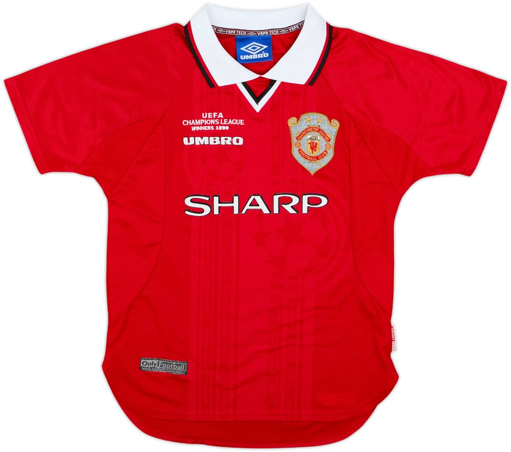 1999-00 Manchester United 'CL Winners' Shirt - 7/10 - (M.Boys)