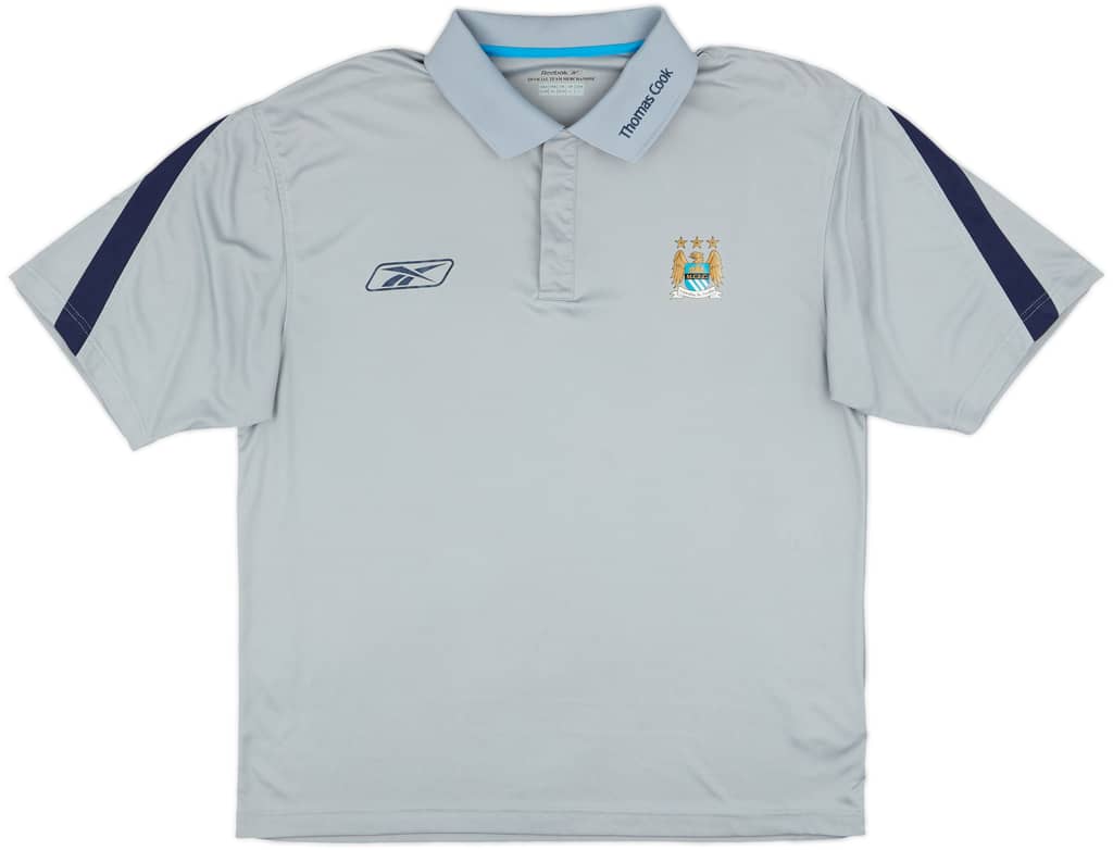 2006-07 Manchester City Reebok Polo Shirt - 8/10 - (L)