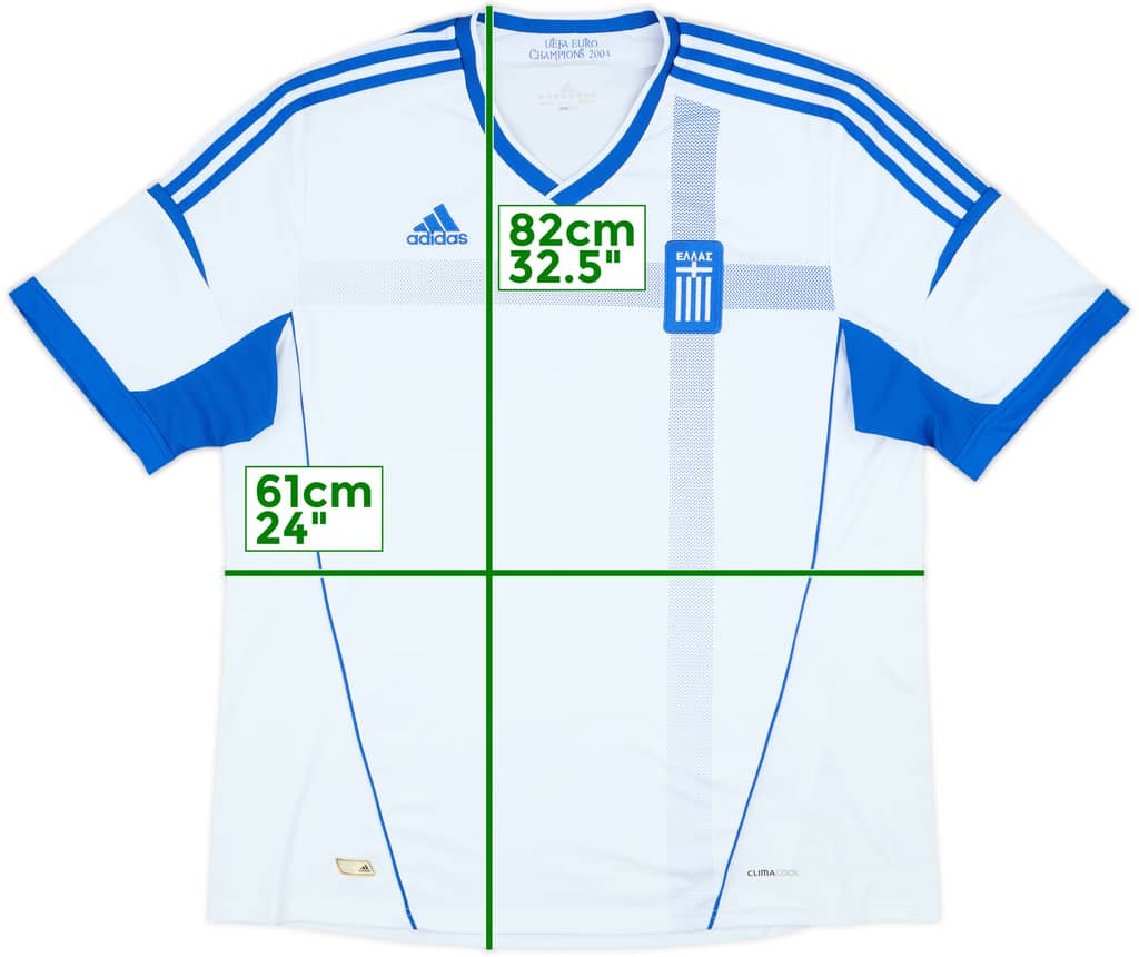 2012-13 Greece Home Shirt - 8/10 - (XXL)